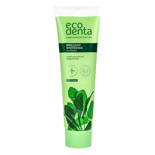 Ecodenta Whitening Toothpaste with Mint Oil, Sage Extract and Kalident 100ml - 1
