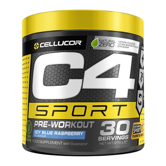 Cellucor C4 Sport Pre-Workout Icy Blue Raspberry 270g - 1
