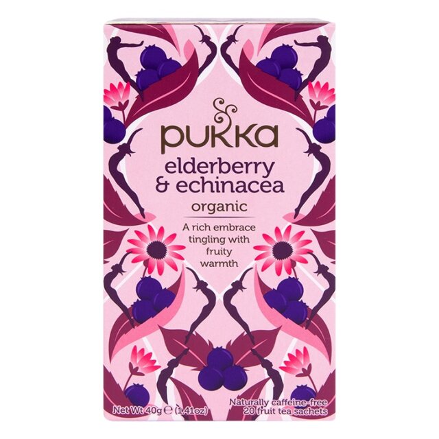 Pukka Organic Elderberry & Echinacea 20 Tea Bags - 1