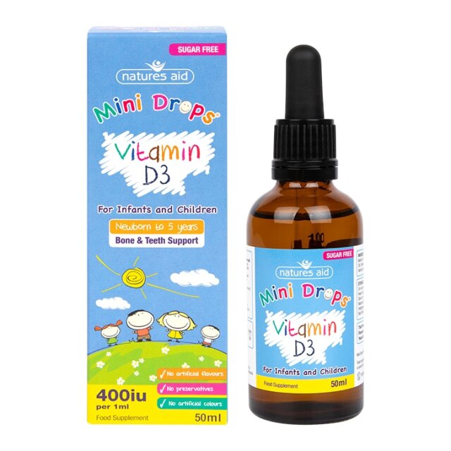 Natures Aid Vitamin D3 Drops for Children 50ml - 1