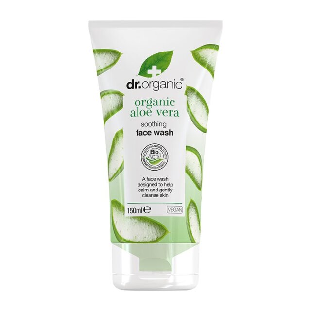 Dr Organic Aloe Vera Soothing Face Wash 150ml - 1
