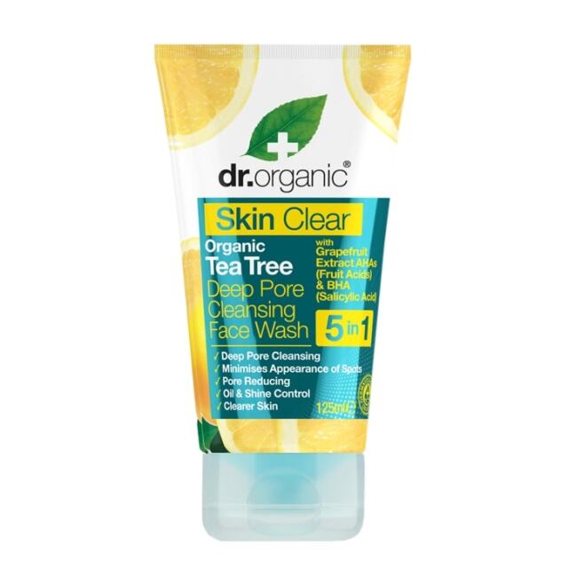 Dr Organic Skin Clear Deep Pore Face Wash 125ml - 1