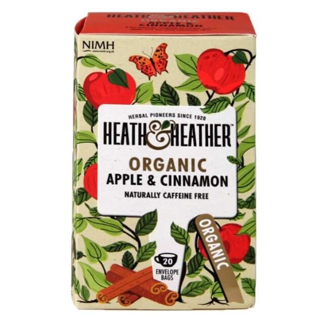 Heath & Heather Organic Apple & Cinnamon 20 Tea Bags - 1