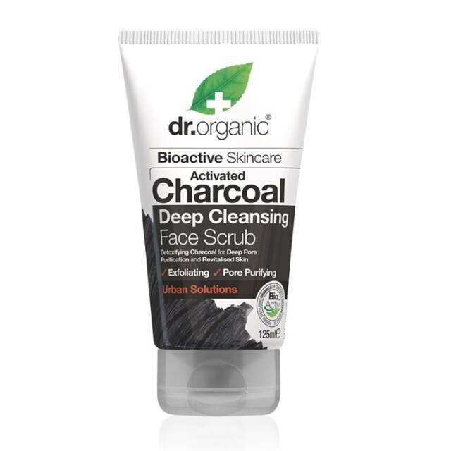 Dr Organic Charcoal Face Scrub 125ml - 1