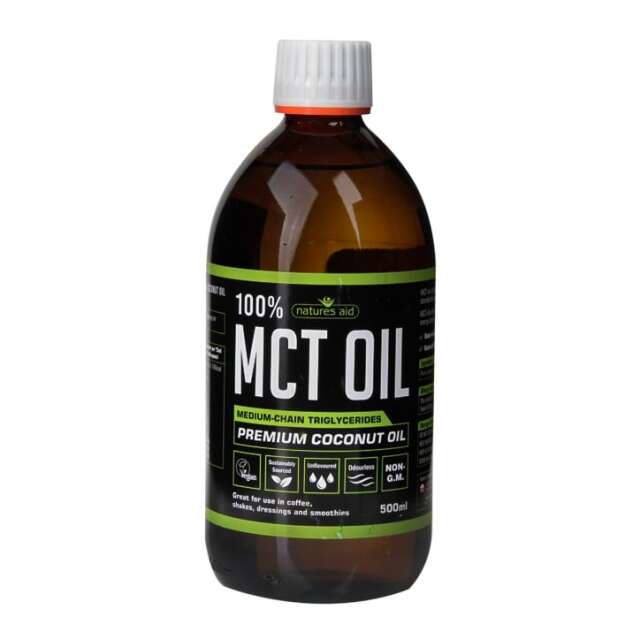 Natures Aid 100% Pure MCT Oil 500ml - 1