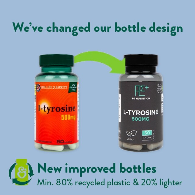 PE Nutrition L-Tyrosine 50 Capsules 500mg - 2