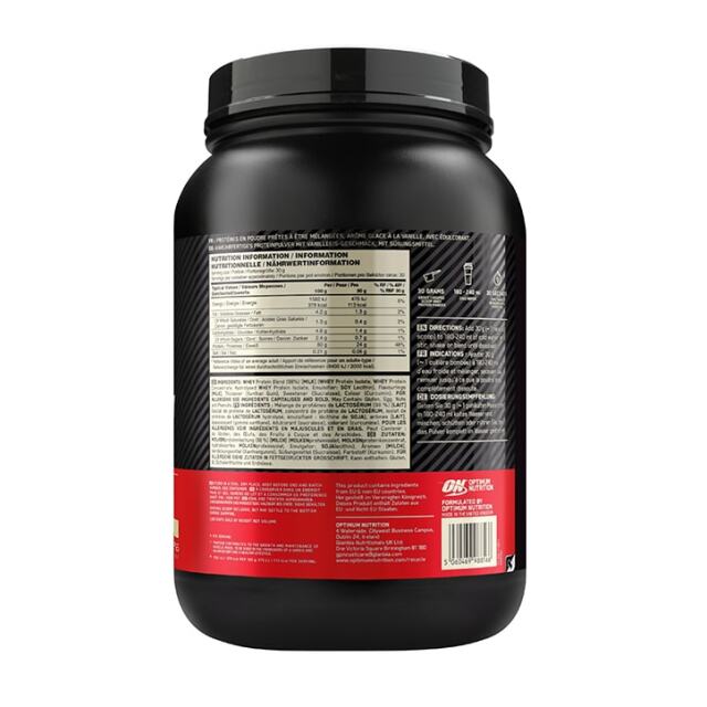 Optimum Nutrition Gold Standard 100% Whey Powder Vanilla Ice Cream 900g - 3