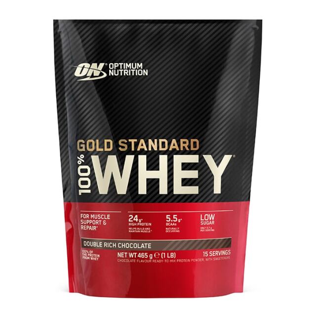 Optimum Nutrition Gold Standard 100% Whey Powder Double Rich Chocolate 465g - 1