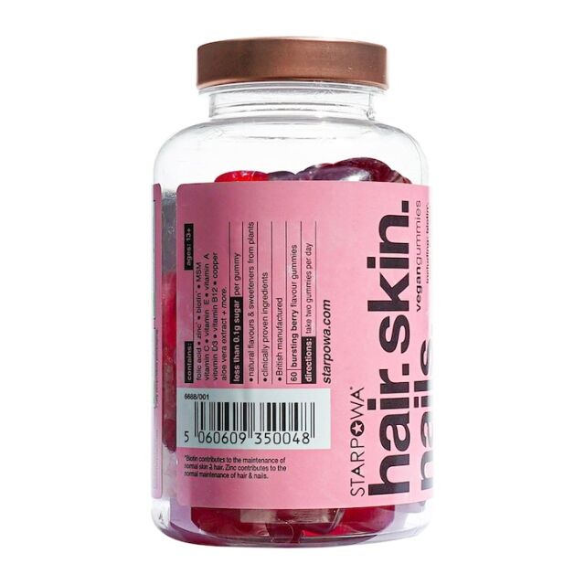 Starpowa Hair, Skin and Nail 60 Gummies - 3
