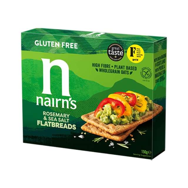 Nairn's Gluten Free Flatbread Rosemary & Sea Salt 150g - 1