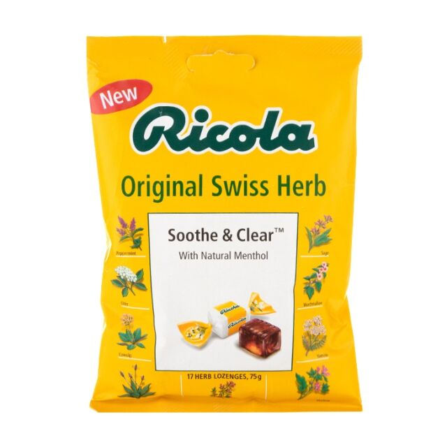 Ricola Soothe & Clear Original Swiss Herb 17 Lozenges - 1