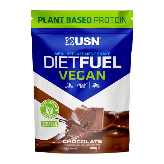 USN Diet Fuel Vegan Meal Replacement Shake Chocolate 880g - 1