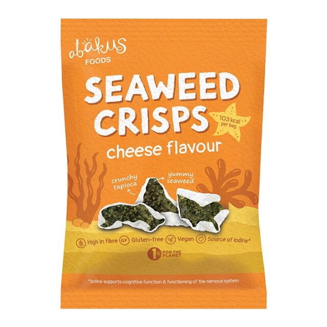 Abakus Foods Seaweed Crisps Cheese Flavour 18g - 1