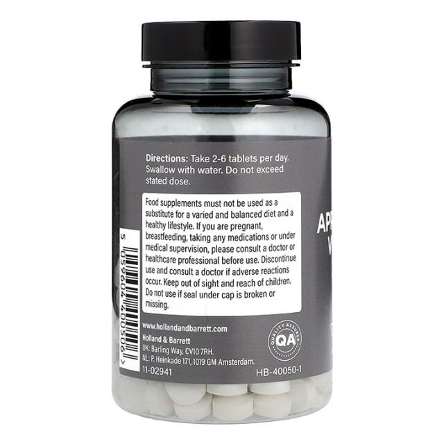 PE Nutrition Apple Cider Vinegar 180 Tablets - 3