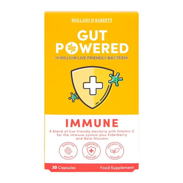 Holland & Barrett Gut Powered Immune Support 30 Capsules - 1