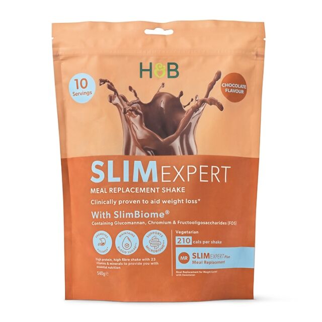 Holland & Barrett SlimExpert Meal Replacement Shake Chocolate Flavour 540g - 1