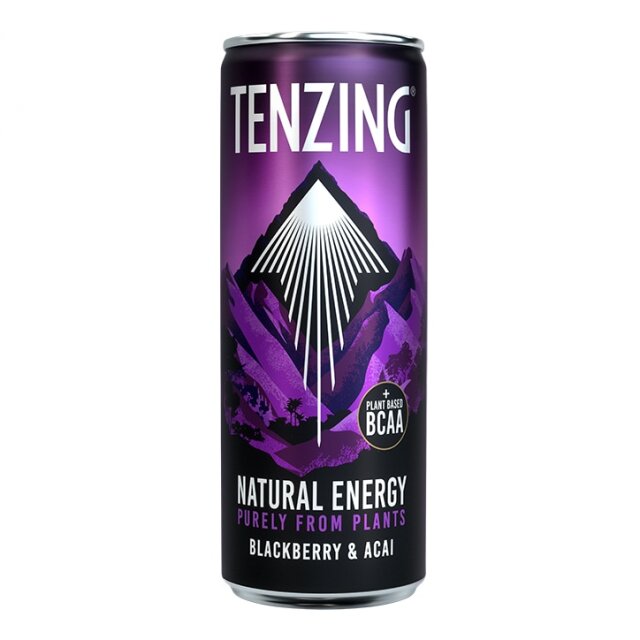 Tenzing Natural Energy Drink Blackberry & Acai 330ml - 1