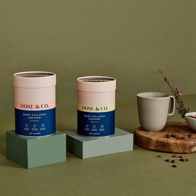 Dose & Co Dairy Collagen Creamer Caramel 340g - 3