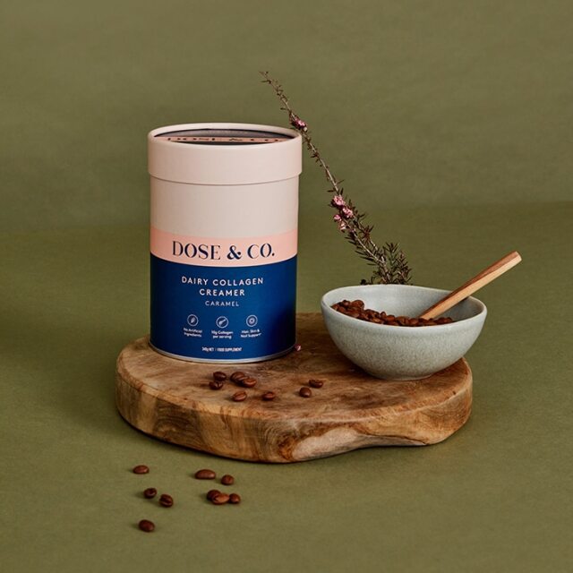 Dose & Co Dairy Collagen Creamer Caramel 340g - 4