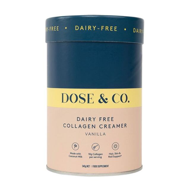 Dose & Co Dairy-Free Collagen Creamer Vanilla 340g - 1