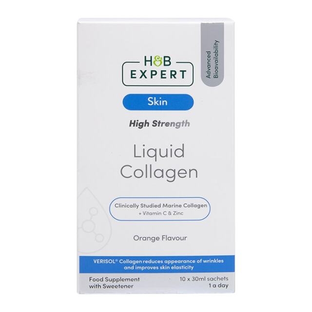 H&B Expert Marine Collagen Orange Liquid 10 Sachets - 1