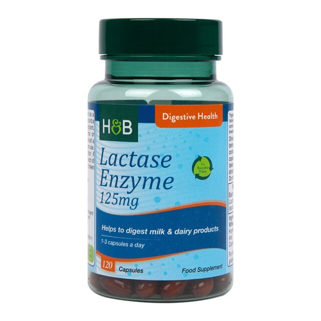 Holland & Barrett Lactase Enzyme 125mg 120 Capsules - 1