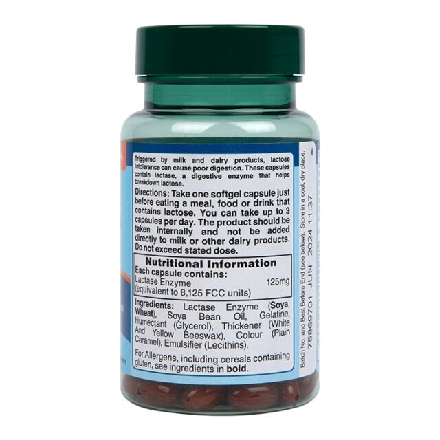 Holland & Barrett Lactase Enzyme 125mg 120 Capsules - 2