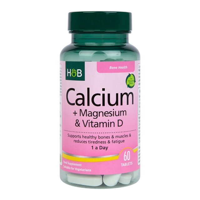 Holland & Barrett Calcium + Magnesium & Vitamin D 60 Tablets - 1
