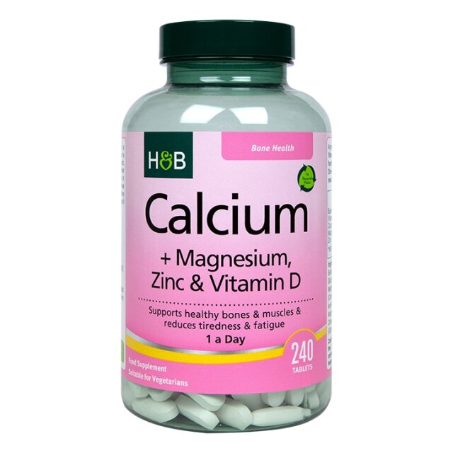 Holland & Barrett Calcium Magnesium Vitamin D & Zinc 240 Tablets - 1