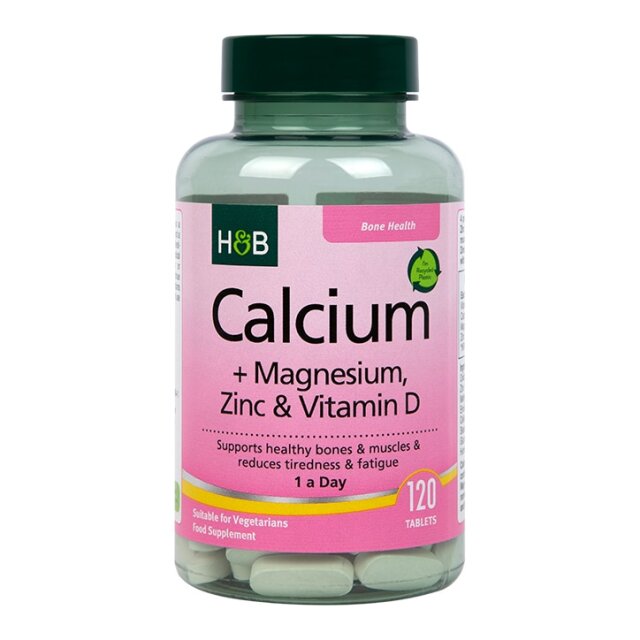 Holland & Barrett Calcium Magnesium Vitamin D & Zinc 120 Tablets - 1