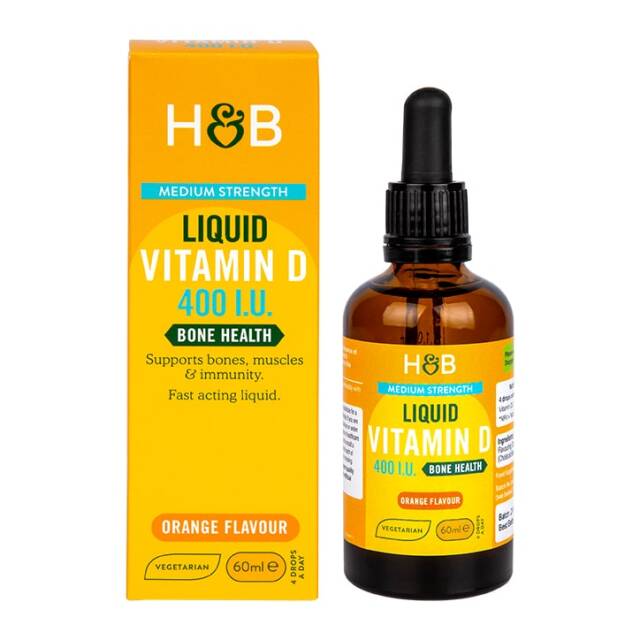 Holland & Barrett Vitamin D 400 I.U. 10ug Liquid 60ml - 1