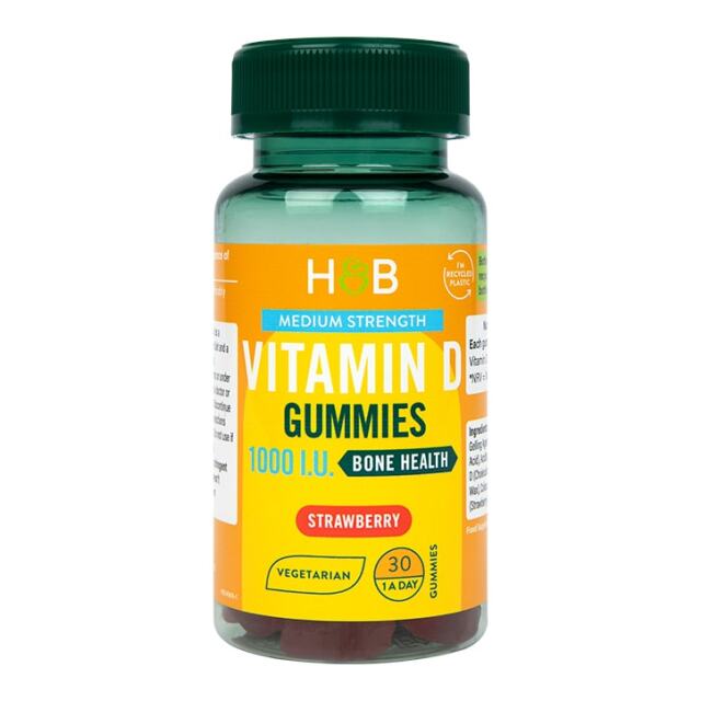 Holland & Barrett Vegetarian Vitamin D 1000 I.U. 25ug 30 Gummies - 1