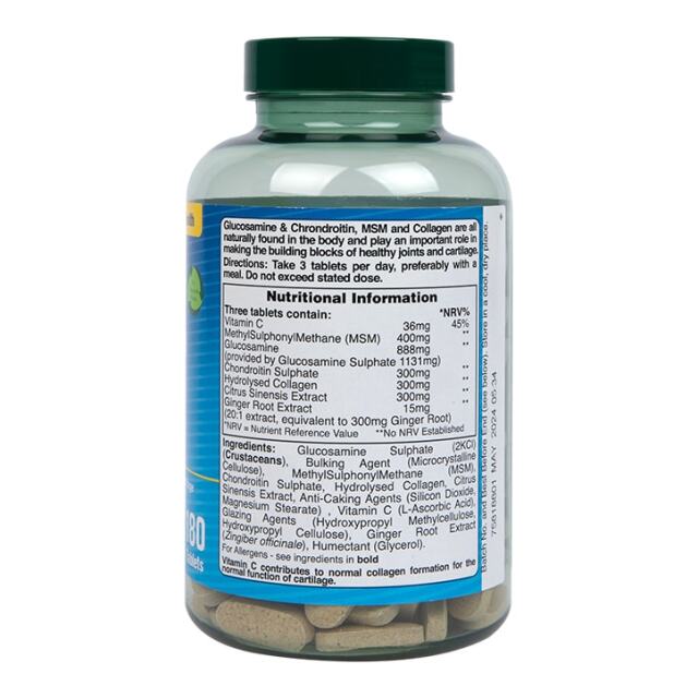 Holland & Barrett High Strength Glucosamine & Chondroitin Complex 180 Tablets - 3