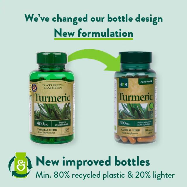 Holland & Barrett Turmeric 500mg 90 Capsules - 2