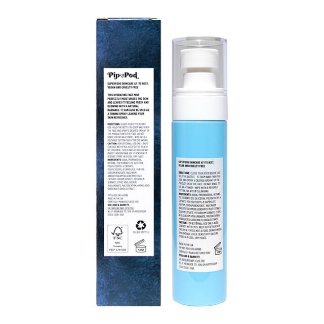 Pip & Pod Blueberry Tonic Face Mist 80ml - 2