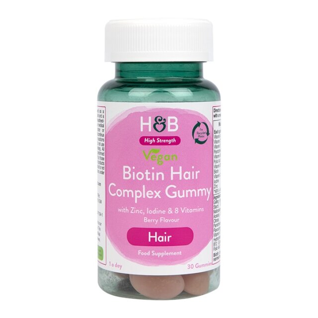 Holland & Barrett Vegan Biotin Hair Complex 30 Gummies - 1
