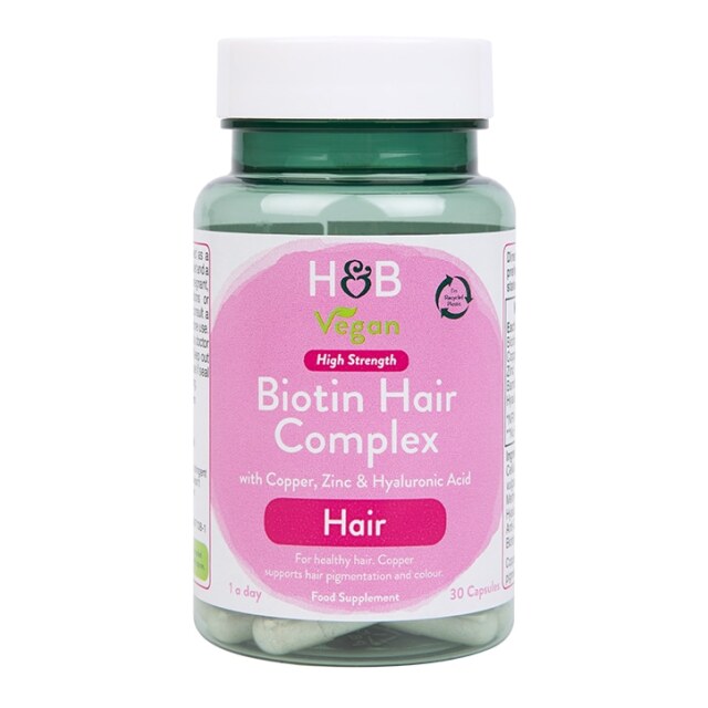 Holland & Barrett Biotin Hair High Strength Complex 30 Capsules - 1