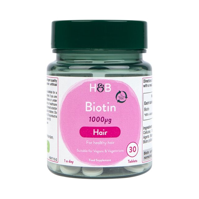 Holland & Barrett Biotin 1000ug 30 Tablets - 1
