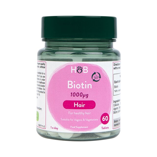 Holland & Barrett Biotin 1000ug 60 Tablets - 1