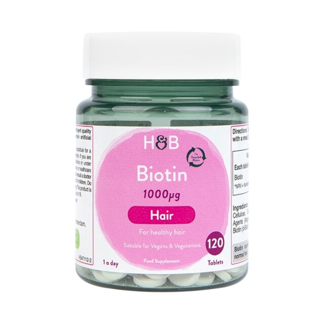 Holland & Barrett Biotin 1000ug 120 Tablets - 1