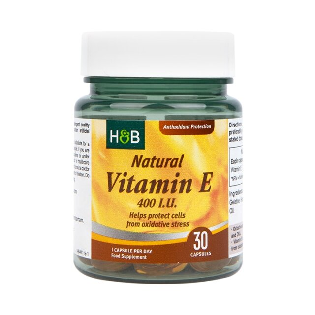 Holland & Barrett Natural Vitamin E 400iu 30 Capsules - 1