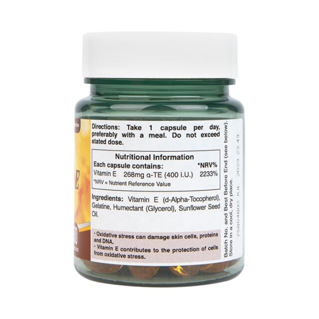 Holland & Barrett Natural Vitamin E 400iu 30 Capsules - 3