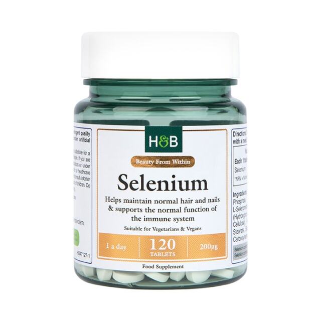 Holland & Barrett Selenium 200ug 120 Tablets - 1