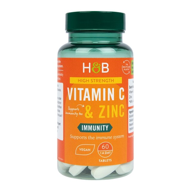Holland & Barrett Vitamin C & Zinc 60 Tablets - 1