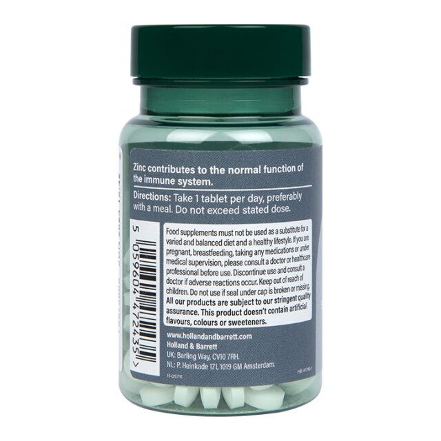 Holland & Barrett Zinc 15mg 120 Tablets - 3