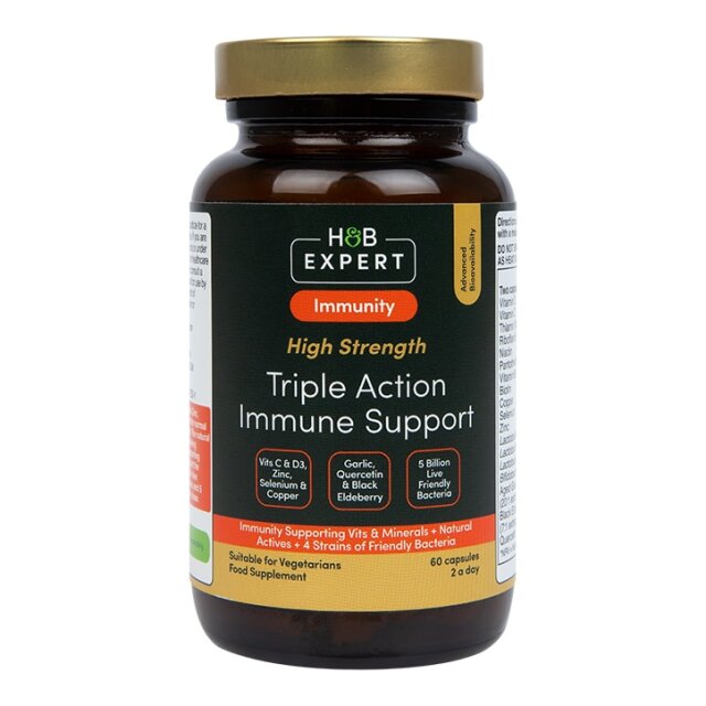 H&B Expert High Strength Triple Action Immune Support 60 Capsules - 1