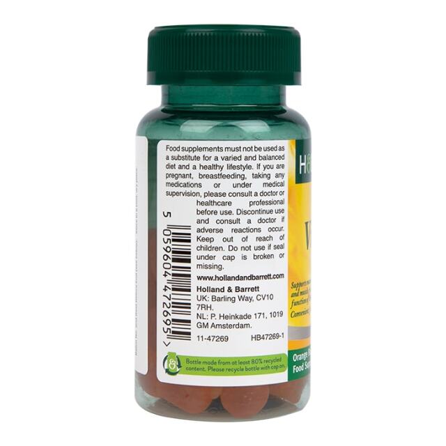 Holland & Barrett Vegan Vitamin D  1000 I.U 25ug 30 Gummies - 2