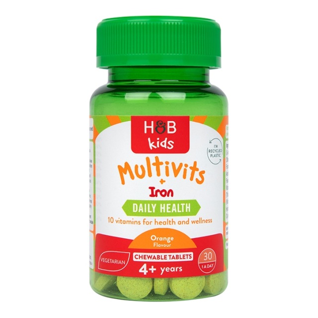 Holland & Barrett Kids Multivits & Iron 30 Tablets - 1
