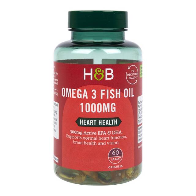 Holland & Barrett Omega 3 Fish Oil 1000mg 60 Capsules - 1