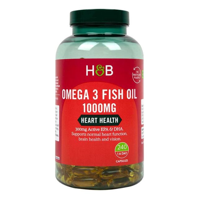 Holland & Barrett Omega 3 Fish Oil 1000mg 240 Capsules - 1